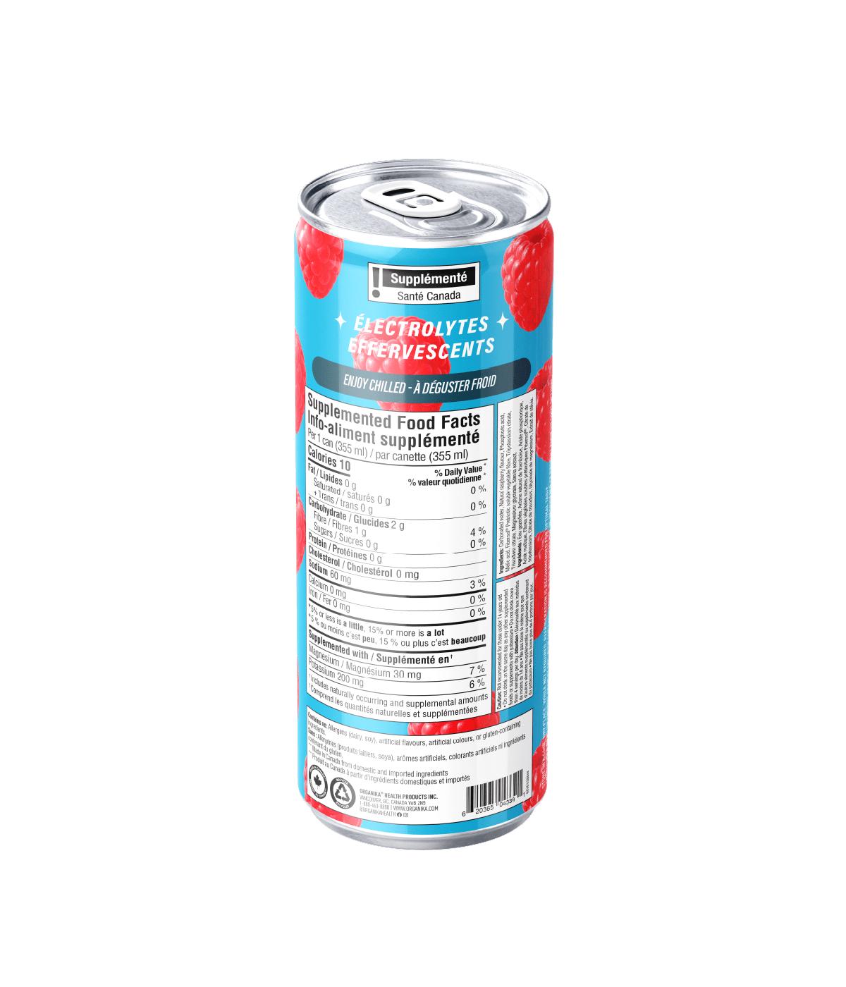 Sparkling Electrolytes (4 Pack) - 355 ml Box (4 Pack) - Organika Health Products