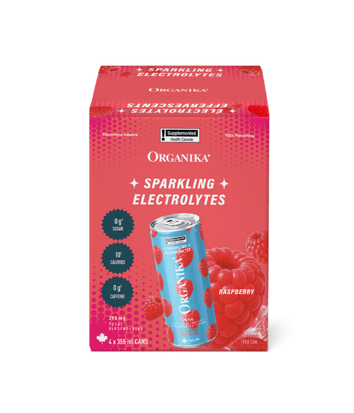 Sparkling Electrolytes (4 Pack) - 355 ml Box (4 Pack) - Organika Health Products