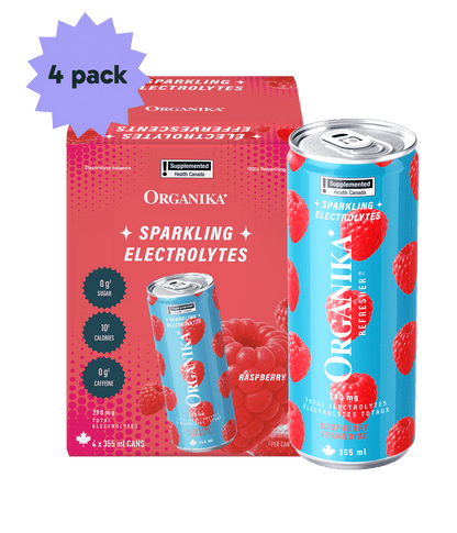Sparkling Electrolytes (4 Pack) - 355 ml Box (4 Pack) - Organika Health Products