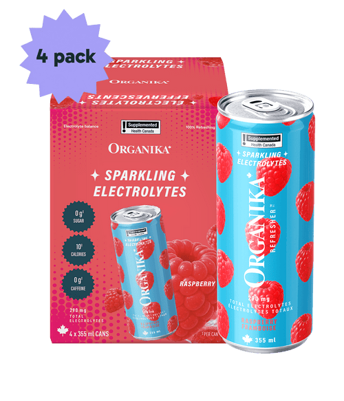Sparkling Electrolytes (4 Pack) - 355 ml Box (4 Pack) - Organika Health Products