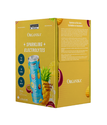 Sparkling Electrolytes (4 Pack) - 355 ml Box (4 Pack) - Organika Health Products