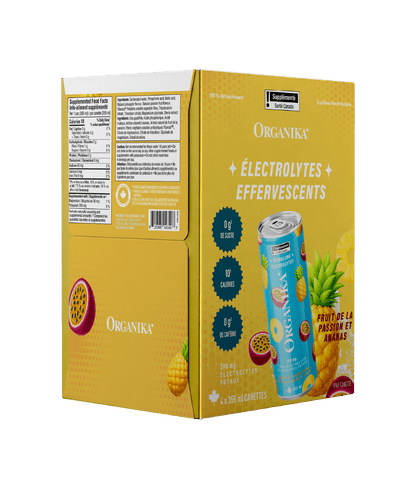 Sparkling Electrolytes (4 Pack) - 355 ml Box (4 Pack) - Organika Health Products