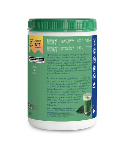 Spirulina + B12 - 250 g - Organika Health Products