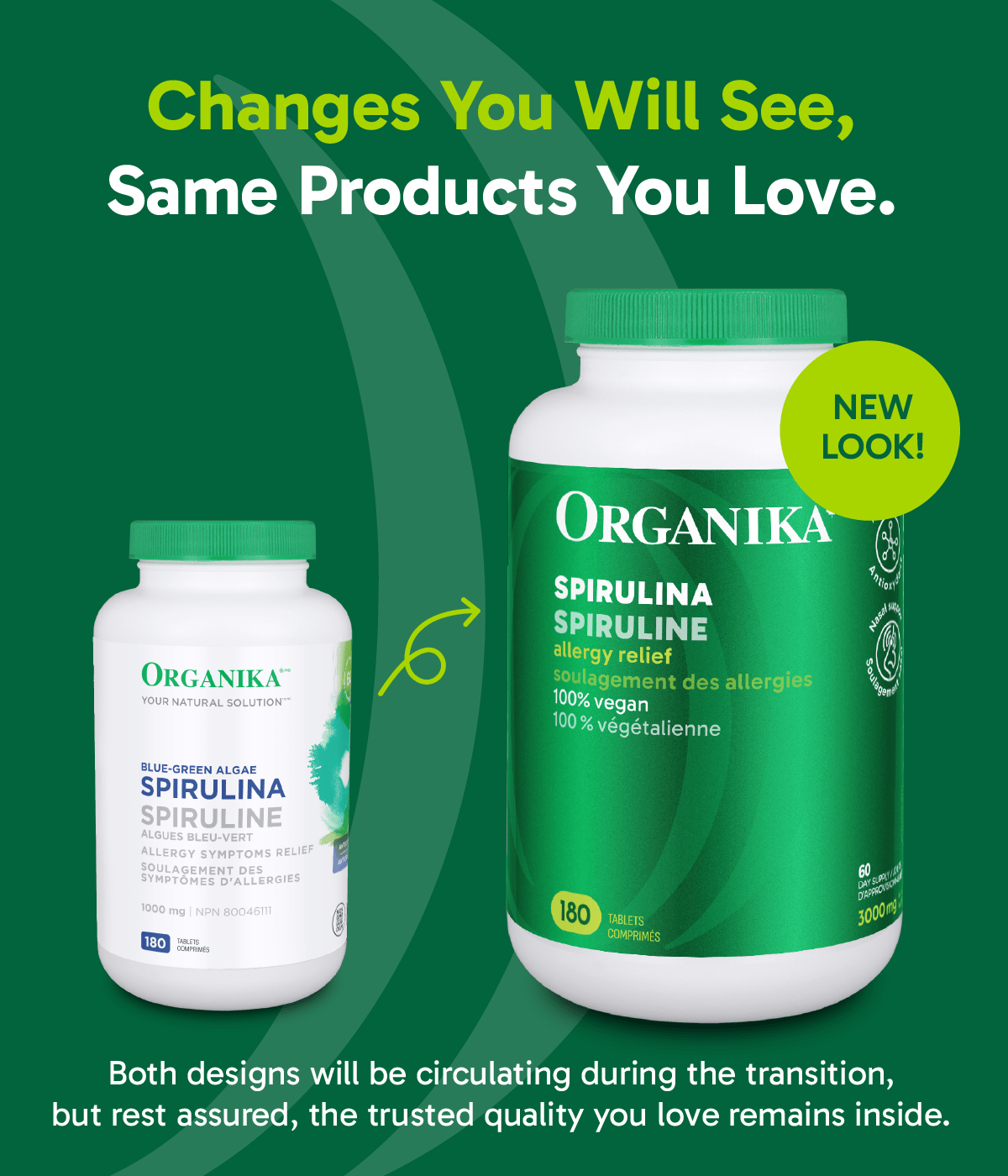Spirulina Tablets - 1000 mg/180 tabs - Organika Health Products