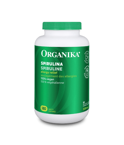 Spirulina Tablets - 1000 mg/180 tabs - Organika Health Products