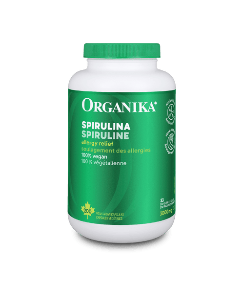 Spirulina Tablets - 500 mg/200 Vcaps - Organika Health Products