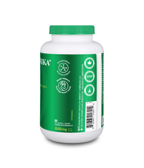Spirulina Tablets - 500 mg/200 Vcaps - Organika Health Products