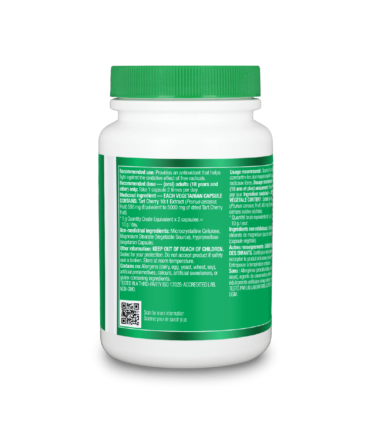 Tart Cherry - 120 Vcaps - Organika Health Products