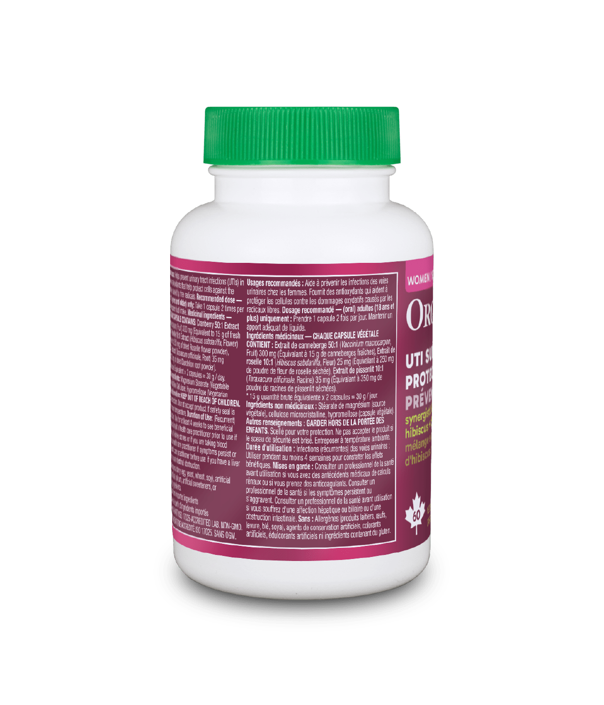 UTI Support + Protect - 60 Vcaps - Organika Health Products