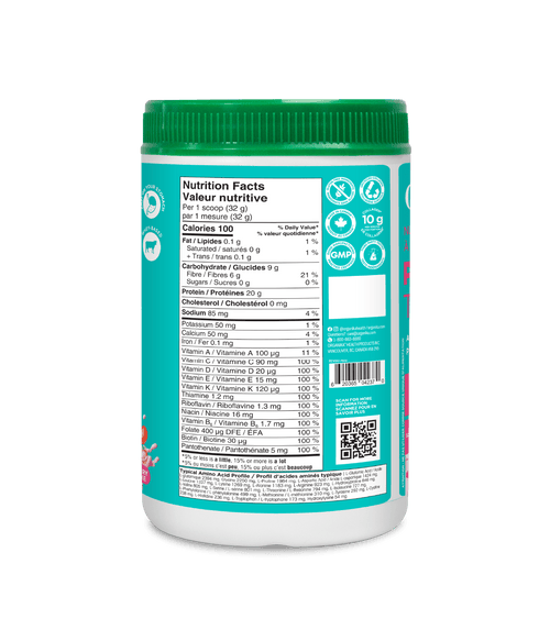 Whey - Based Daily Nutrition All - In - One Protein - Strawberry Shortcake - 640 g - Organika Health Products