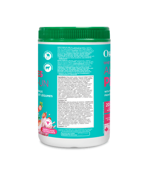 Whey - Based Daily Nutrition All - In - One Protein - Strawberry Shortcake - 640 g - Organika Health Products