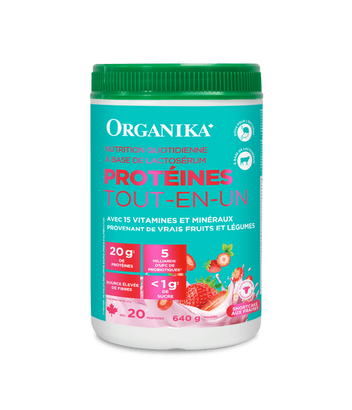 Whey - Based Daily Nutrition All - In - One Protein - Strawberry Shortcake - 640 g - Organika Health Products