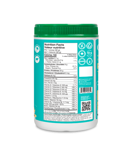 Whey - Based Daily Nutrition All - In - One Protein - Vanilla - 640 g - Organika Health Products