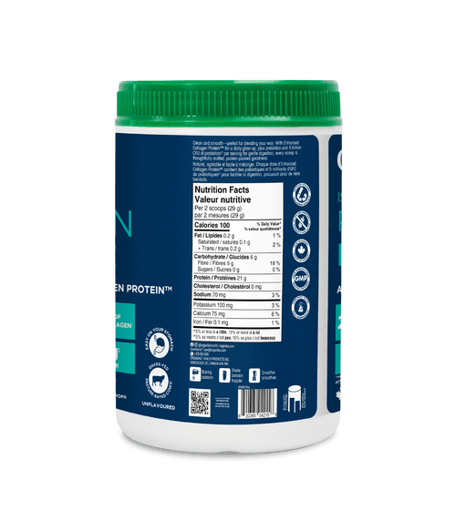 Whey Protein Isolated with Enhanced Collagen Protein - Unflavoured - Organika Health Products