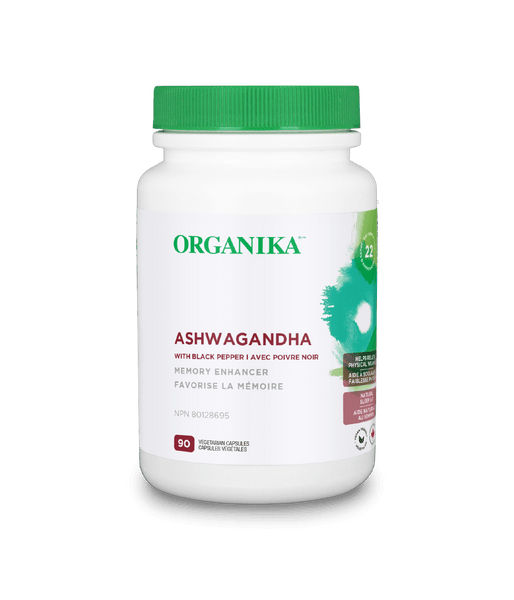 Ashwagandha with Black Pepper - 90 vcaps - Organika Health Products