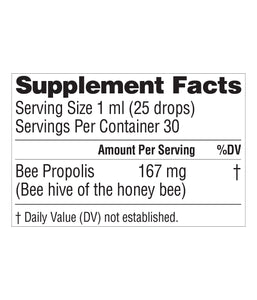 Bee Propolis Liquid (USA) - 2-pack (2 x 1 fl oz / 30 mL) - Organika Health Products