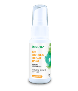 Bee Propolis Throat Spray (USA) - 1 fl oz (30 mL) - Organika Health Products