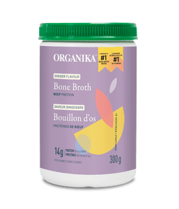 Beef Bone Broth Protein Powder - Ginger - Organika Health Products