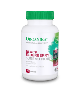Black Elderberry - 72 capsules - Organika Health Products