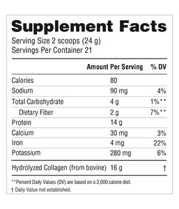 Chocolate Enhanced Collagen (USA) - 17.78 oz / 504 g - Organika Health Products