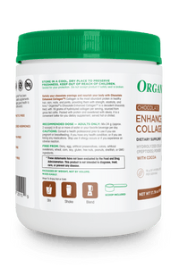 Chocolate Enhanced Collagen (USA) - 17.78 oz / 504 g - Organika Health Products