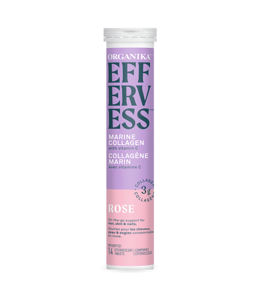 Effervess - Rose - Single Pack (14 tablets) - Organika Health Products