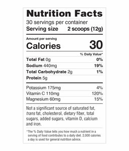 Electrolytes + Enhanced Collagen - Juicy Strawberry Peach (USA) - 12.7 oz / 360 g - Organika Health Products