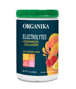 Electrolytes + Enhanced Collagen - Zesty Lemon Berry (USA) - 12.7 oz / 360 g - Organika Health Products