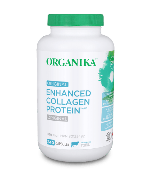 Enhanced Collagen Protein Capsules - 240 Capsules - Organika Health Products