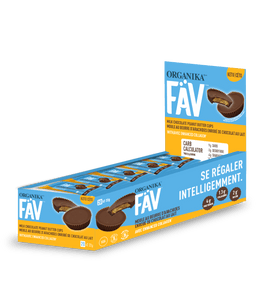FÄV Milk Chocolate Peanut Butter Cups with Enhanced Collagen - 2 Cup Pack x 20 - Organika Health Products