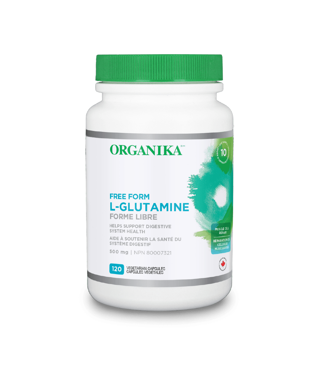FreeForm LGlutamine Capsules Organika Health Products