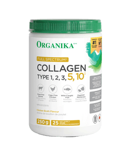 Full Spectrum Collagen 1, 2, 3, 5, 10 - Light Chicken Broth - Organika Health Products