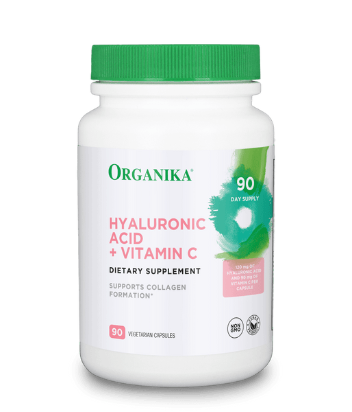 Hyaluronic Acid + Vitamin C (USA) - 90 vegetarian capsules - Organika Health Products