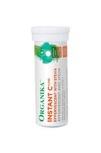 Instant C Effervescent with Stevia - Orange - Single Tube - Organika Health Products