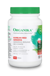 Korean Red Ginseng - 100 Caps - Organika Health Products