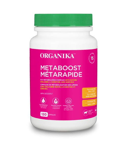 Metaboost Fat Metabolizing Complex Capsules - 120 capsules - Organika Health Products