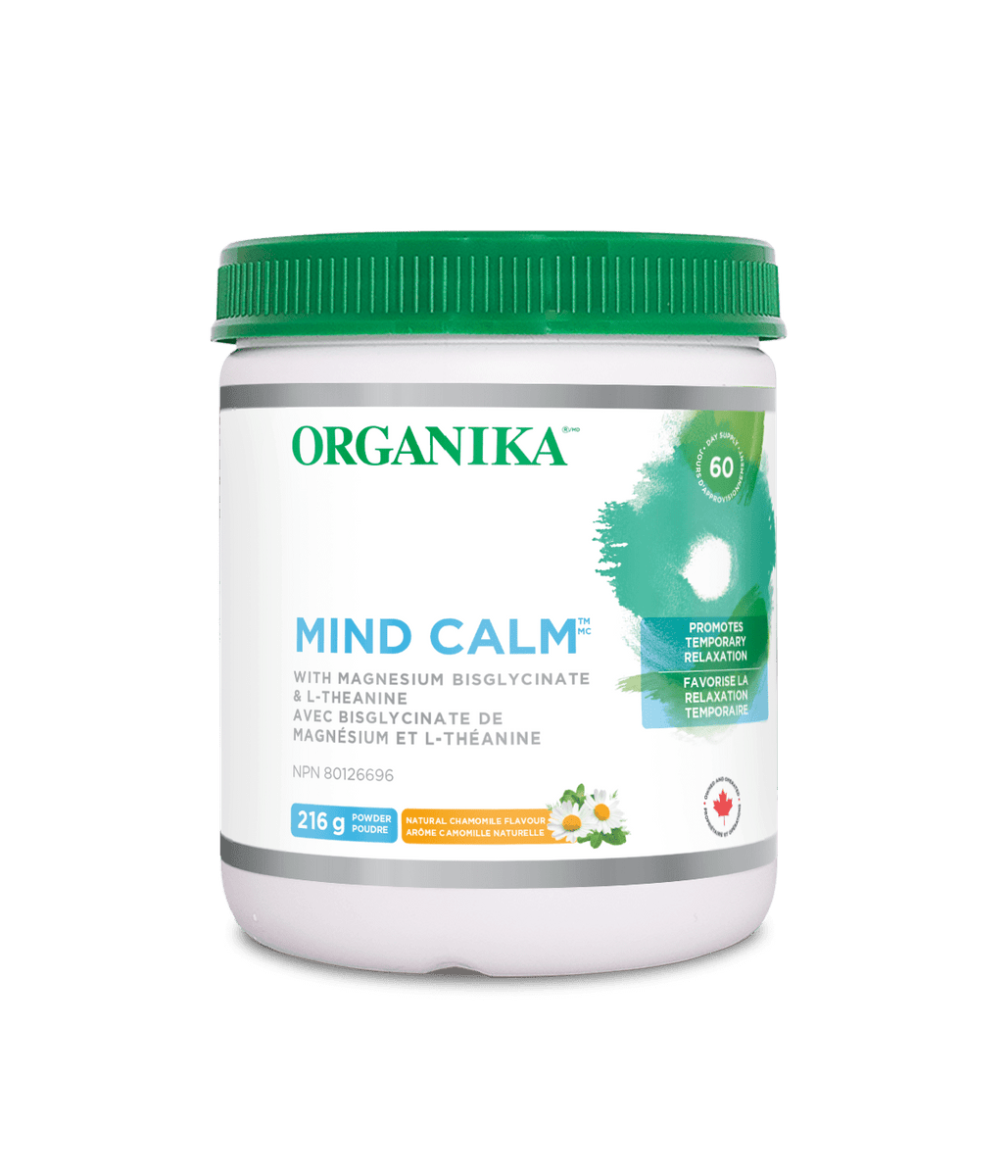 Mind Calm Powder with Magnesium Bisglycinate & L-Theanine – Organika ...