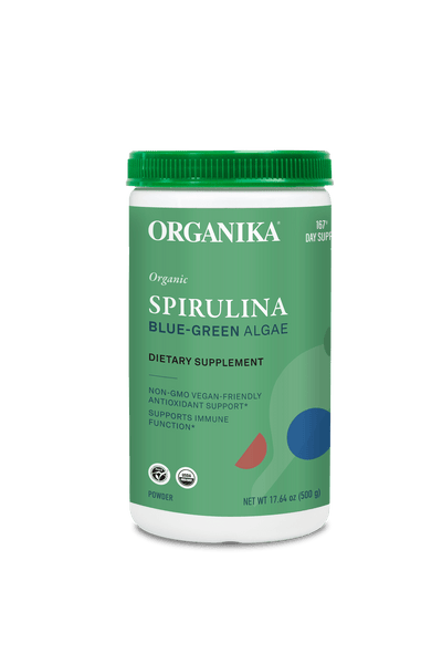 Organic Spirulina (USA) - 17.64 oz / 500 g - Organika Health Products