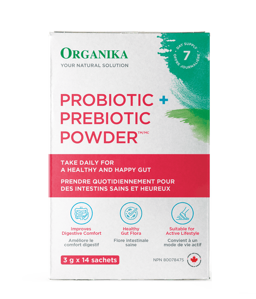 Probiotic + Prebiotic Powder - 3 g x 14 sachets - Organika Health Products