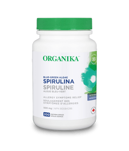 Spirulina Tablets - 500 mg/200 Vcaps - Organika Health Products