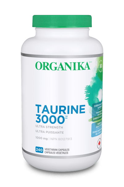 Taurine 3000 Ultra Strength - 240 vcaps - Organika Health Products